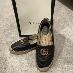 Gucci Pilar chevron flat espadrille